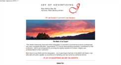 Desktop Screenshot of joyofadvertising.com